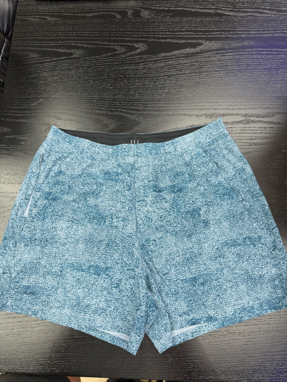 lululemon athletica Heathered Teal Athletic Shorts